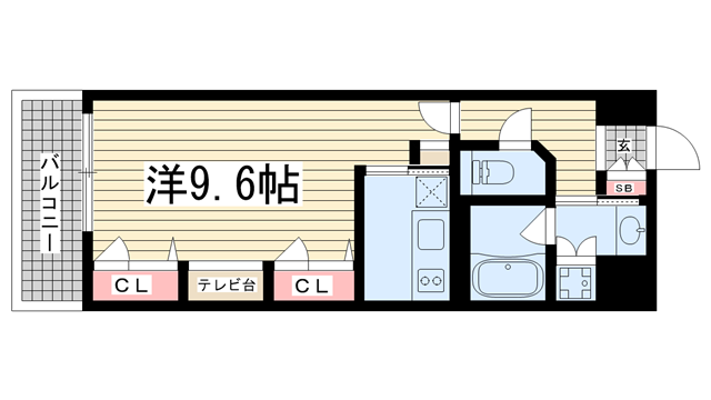 KAISEI新神戸第2WEST｜神戸市中央区布引町（神戸市営地下鉄線新神戸駅）のマンション間取