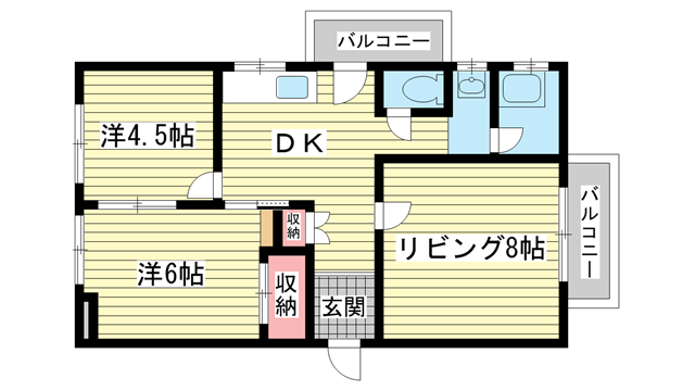 第1スカイマンション|神戸市中央区北野町(神戸市営地下鉄線三宮駅)のマンション間取 第1スカイマンション|神戸市中央区北野町(神戸市営地下鉄線三宮駅)のマンション間取