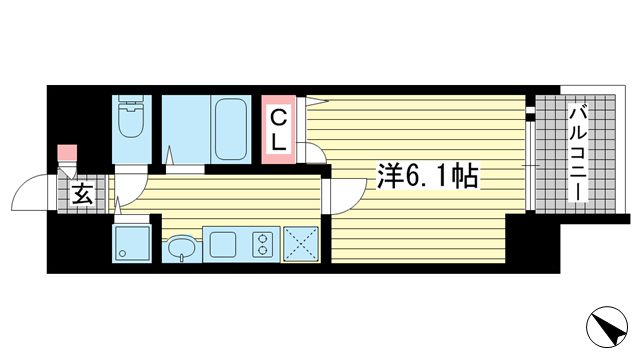 プレサンス三宮ルミネス|神戸市中央区琴ノ緒町(JR東海道本線(近畿)三ノ宮駅)のマンション間取 プレサンス三宮ルミネス|神戸市中央区琴ノ緒町(JR東海道本線(近畿)三ノ宮駅)のマンション間取
