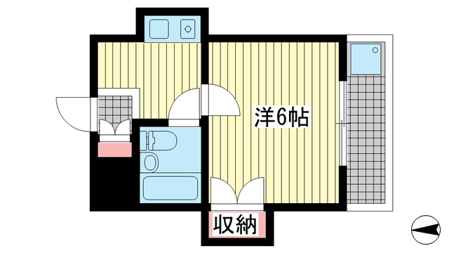ヴィラパックス神戸|神戸市中央区相生町(JR東海道本線(近畿)神戸駅)のマンション間取 ヴィラパックス神戸|神戸市中央区相生町(JR東海道本線(近畿)神戸駅)のマンション間取
