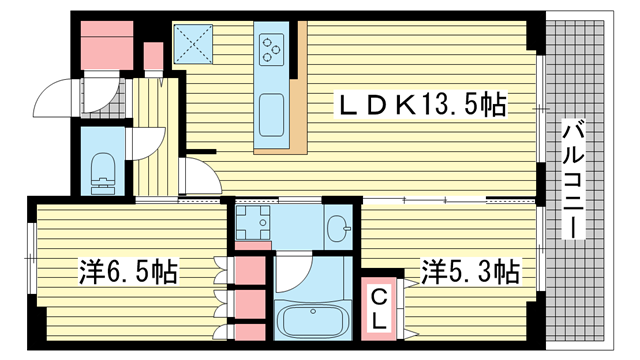 ワコーレ神戸みなと元町|神戸市中央区栄町通(神戸市営地下鉄海岸線みなと元町駅)のマンション間取 ワコーレ神戸みなと元町|神戸市中央区栄町通(神戸市営地下鉄海岸線みなと元町駅)のマンション間取