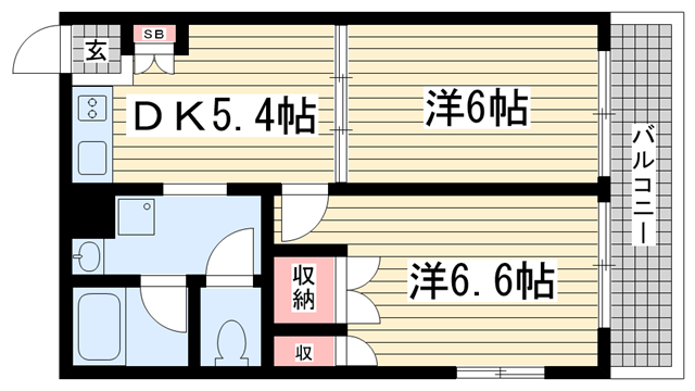 ルミエール山手|神戸市兵庫区矢部町(神戸市営地下鉄線大倉山駅)のアパート間取 ルミエール山手|神戸市兵庫区矢部町(神戸市営地下鉄線大倉山駅)のアパート間取