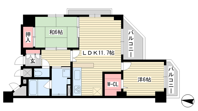 エスリード神戸熊内|神戸市中央区熊内町(神戸市営地下鉄線新神戸駅)のマンション間取 エスリード神戸熊内|神戸市中央区熊内町(神戸市営地下鉄線新神戸駅)のマンション間取