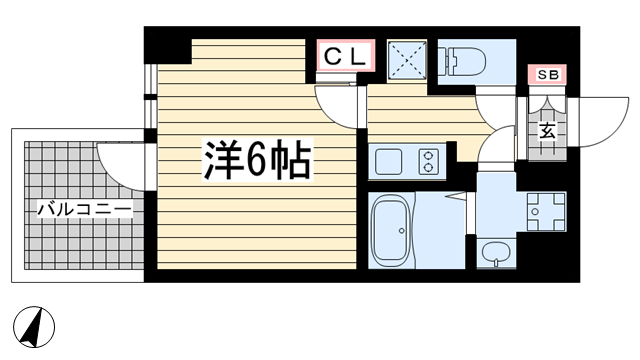 エスリード神戸三宮ヒルズ|神戸市中央区中山手通(JR東海道本線(近畿)三ノ宮駅)のマンション間取 エスリード神戸三宮ヒルズ|神戸市中央区中山手通(JR東海道本線(近畿)三ノ宮駅)のマンション間取