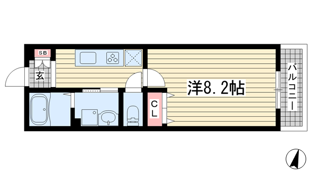オリエントシティ神戸北野|神戸市中央区北野町(神戸市営地下鉄線三宮駅)のアパート間取 オリエントシティ神戸北野|神戸市中央区北野町(神戸市営地下鉄線三宮駅)のアパート間取