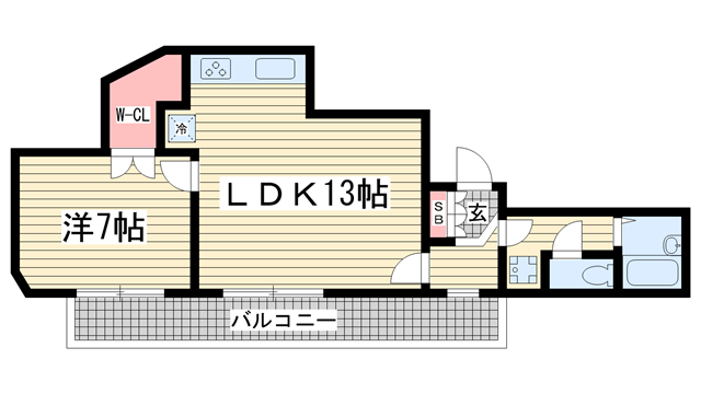 ラフィーネ三宮|神戸市中央区二宮町(JR東海道本線(近畿)三ノ宮駅)のマンション間取 ラフィーネ三宮|神戸市中央区二宮町(JR東海道本線(近畿)三ノ宮駅)のマンション間取