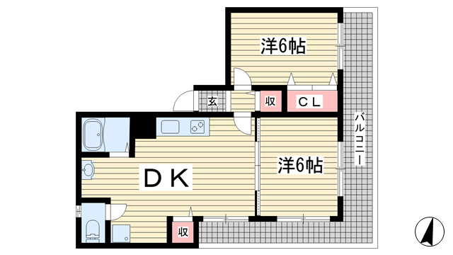 サンシャトー三宮|神戸市中央区生田町(神戸市営地下鉄線新神戸駅)のマンション間取 サンシャトー三宮|神戸市中央区生田町(神戸市営地下鉄線新神戸駅)のマンション間取