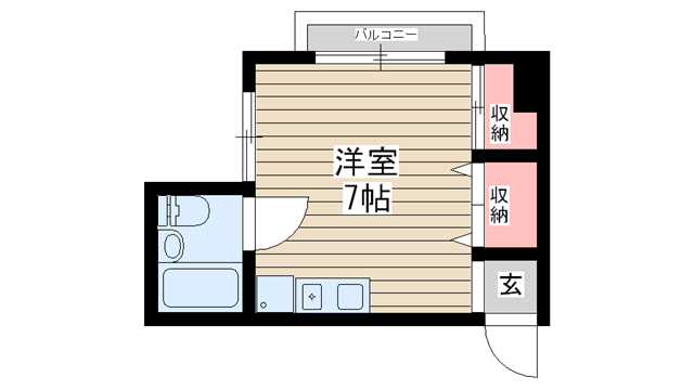 メイナー新神戸|神戸市中央区生田町(神戸市営地下鉄線新神戸駅)のマンション間取 メイナー新神戸|神戸市中央区生田町(神戸市営地下鉄線新神戸駅)のマンション間取
