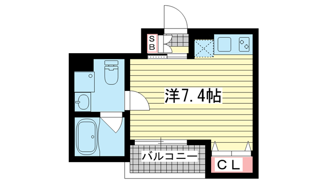 サンクラッソ神戸山手|神戸市中央区下山手通(神戸市営地下鉄線大倉山駅)のアパート間取 サンクラッソ神戸山手|神戸市中央区下山手通(神戸市営地下鉄線大倉山駅)のアパート間取