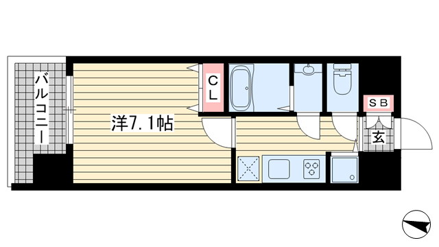 KDXレジデンス三宮|神戸市中央区二宮町(JR東海道本線(近畿)三ノ宮駅)のマンション間取 KDXレジデンス三宮|神戸市中央区二宮町(JR東海道本線(近畿)三ノ宮駅)のマンション間取