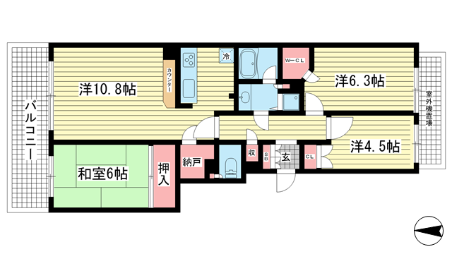 パーク・ハイム神戸熊内町|神戸市中央区熊内町(神戸市営地下鉄線新神戸駅)のマンション間取 パーク・ハイム神戸熊内町|神戸市中央区熊内町(神戸市営地下鉄線新神戸駅)のマンション間取