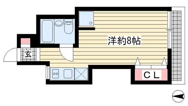 イーグルビル|神戸市中央区加納町(神戸市営地下鉄線三宮駅)のマンション間取 イーグルビル|神戸市中央区加納町(神戸市営地下鉄線三宮駅)のマンション間取
