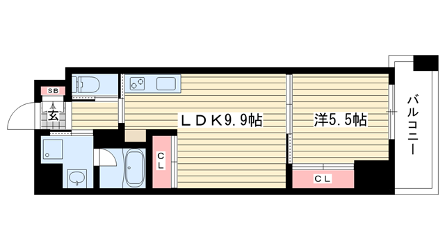 zonna神戸磯上通|神戸市中央区磯上通(阪神本線神戸三宮駅)のマンション間取 zonna神戸磯上通|神戸市中央区磯上通(阪神本線神戸三宮駅)のマンション間取