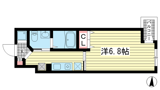 クレアール神戸|神戸市中央区加納町(JR東海道本線(近畿)三ノ宮駅)のマンション間取 クレアール神戸|神戸市中央区加納町(JR東海道本線(近畿)三ノ宮駅)のマンション間取