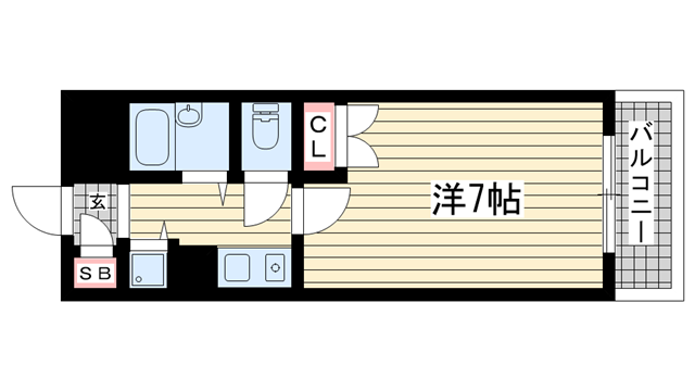 ハイネス生田|神戸市中央区生田町(JR東海道本線(近畿)三ノ宮駅)のマンション間取 ハイネス生田|神戸市中央区生田町(JR東海道本線(近畿)三ノ宮駅)のマンション間取