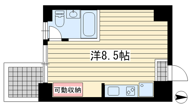 East Village SANNOMIYA|神戸市中央区琴ノ緒町(JR東海道本線(近畿)三ノ宮駅)のマンション間取 East Village SANNOMIYA|神戸市中央区琴ノ緒町(JR東海道本線(近畿)三ノ宮駅)のマンション間取