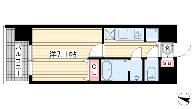 KDXレジデンス三宮|神戸市中央区二宮町(JR東海道本線(近畿)三ノ宮駅)のマンション間取 KDXレジデンス三宮|神戸市中央区二宮町(JR東海道本線(近畿)三ノ宮駅)のマンション間取