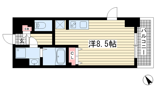 スワンズ新神戸ウィータ|神戸市中央区生田町(神戸市営地下鉄線新神戸駅)のマンション間取 スワンズ新神戸ウィータ|神戸市中央区生田町(神戸市営地下鉄線新神戸駅)のマンション間取